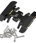 32g Brass Gearbox Mount And Skid Plate For Axial SCX24 Deadbolt C10 JLU Gladiator Bronco 1 By 24 RC Upgrade Part