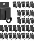 30 Pcs J Shaped Slatwall Hooks for Garage Shop and Home Organization, Heavy Duty Stainless Steel Slatwall Hangers with 5mm Wire