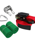 Backyard Zip Line Kit For Kids 15m Totally Fun Filled Adventure Set With Stainless Steel Pulleys Zinc Alloy Webbing