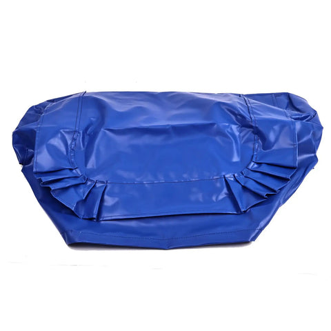 Rugged Waterproof Control Box Cover For Boom Lift Platforms in blue PVC fabric, designed to protect against moisture and dirt.