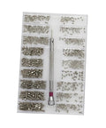 Miniature Electronics Screw Kit For Repairs With Assorted Tiny Screws For Glasses, Watches, Laptops, Small Devices, Case Included