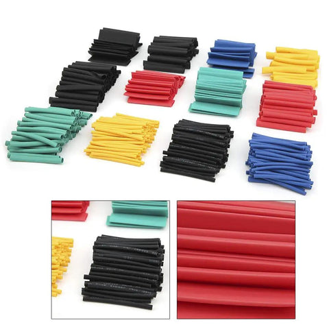 Hot Stuff 530 Piece Heat Shrink Tube Kit Perfect For Insulating Wires, Cable Repair, And Wild DIY Projects With Durable Retracting Sleeves That Are Totally Rad To Use. Assorted heat shrink tubes in multiple colors and sizes