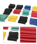 Solid 530-Piece Heat Shrink Tube Kit With 10 Sizes For Auto Repair And DIY Electronics Projects Includes Durable Polyolefin Cable Sleeves To Wrap Wires Neatly And Securely Without Breaking The Bank Today. assorted polyolefin heat shrink tubes in 10 colors and sizes