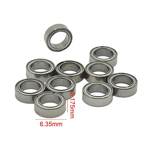 10 Piece RC Car Bearing Kit Go To Upgrade DIY Metal Ball Bearings Sealed Replacement Crawler Accessories For Control Model Trucks Tough Precision Parts