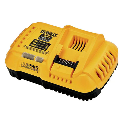 Yellow Fan Cooled Rapid Battery Charger For 20V MAX And FLEXVOLT 20V And 60V MAX Batteries, Fast Charge, DCB118 Compatible