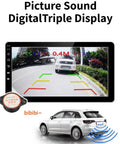 2 In 1 Backup Cam And Parking Sensor Kit With Waterproof HD Reversing Cam Rear View Display And Sound Alarm Parking Assistant