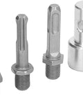 1 To 3 Auger Drill Adapter For Impact Driver And Electric Drill, Carbon Steel Keyless Chuck, Earth Auger Attachment bits