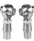 Beefy 3/4 Inch Heim Joint Rod End Kit With Heat Treated Chromoly Sleeves Precision Threads and Locking Jam Nuts close-up of joints