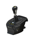 VelocityOne Multi-Shift sim racing shifter and handbrake, black, front view showing 7-gear and R gate