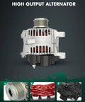 Drop-In 12V 110Amp Alternator Replacement For Hyundai Sonata 2010 2013 And Kia Optima 2011 2013 With Six Groove CW Pulley High Output