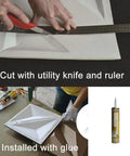Dope 3D Leather Wall Tiles Set 6 Pack Black Wave Panels 23.6 Inch Square Each cuttable and easy glue on DIY install
