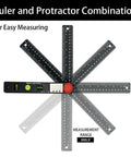 Hella Precise Digital Angle Finder Ruler featuring LCD screen, 999.9 degree range, protractor design for easy measuring.