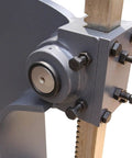 Close-up view of Beefy Three Ton Manual Arbor Press For Bearing Installation And Metal Bending Eleven Inch Height Portable Hand Press