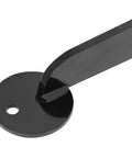 Close-up of the Heavy Duty Hammock Chair Stand For Indoor And Outdoor Use, C Type Frame, 330 Lb Capacity, Solid Steel Black Stand Only base