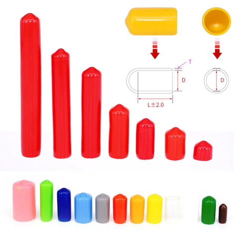 All Purpose Plastic Cap Thread Rubber Stopper Kit With Dope Decorative Covers And O Ring Assortment For Screws Rods Pipes Hangers Wires Fishing Gear DIY Projects And More, colorful caps
