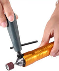 Hands assembling Powerful 1000W Hanging Flex Shaft Rotary Tool Kit With Foot Pedal Control Forward And Reverse Rotation 30000 RPM