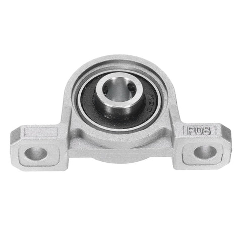 Pillow block bearing, zinc alloy housing, 8mm bore, front view.