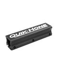Black anodized aluminum sharpener for jointer and planer knives, part of Dead Nuts Accurate Planer And Jointer Knife Sharpener System.