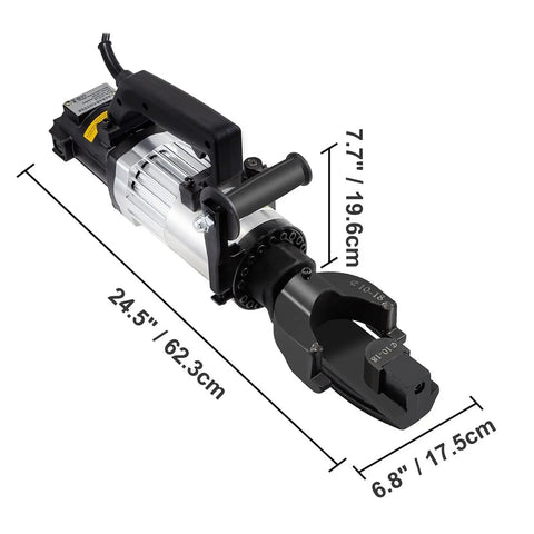 Supercharge Your Construction Projects With This MXJCKSOQ Electric Hydraulic Rebar Bender, 24.5" long with a robust copper motor.