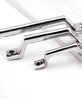 Heavy Duty 304 Stainless Steel Door Pull Handle With Bow Knobs for Cabinets and Doors, four size options