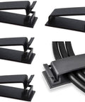 50 Pack Self Adhesive Cable Clips For TV PC And Ethernet Cables Under Desk, Cable Organizers Wire Clips Cord Holder In Black