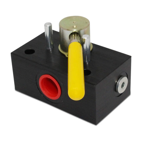 Three Way Hydraulic Diverter Valve With Rotary Selector For High Pressure Systems, 20 GPM Flow, 5000 PSI Rating, SAE 3/4-16 Ports