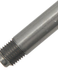 Close-up of a heavy duty M14x1.5 aluminum alloy wheel hanger alignment pin for car tire repair.