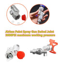 Seven Eighths Inch Thread Swivel Joint For Airless Paint Sprayers, 180 Degree Angled Adapter, 3600 PSI Max, Fits Graco Titan Wagner Tip Extensions And Heavy Duty Extensions For Spray Pros, metal connector