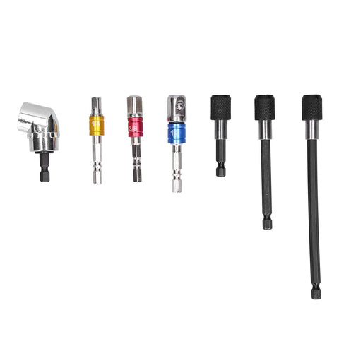 Ycauty 7 Piece Socket Adapter Kit With Chrome Vanadium Steel Makes You A Real Tool Wizard For Any Job From Home Repairs To Pro Projects With Multi Size Options That Get The Work Done Fast., seven socket adapters with 1/2, 1/4, 3/8 inch sizes and drill holder