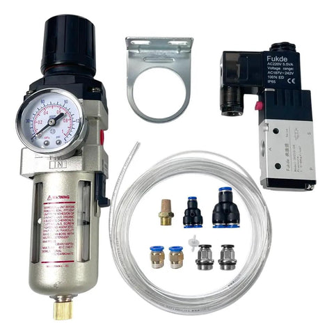 High Pressure Misting Spray System with Pump and Solenoid Valve for CNC Machines visible components