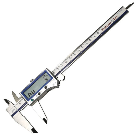 Digital Caliper For Fasteners 0 To 8 Inches 200 mm With Inch Metric And Fraction Readouts IP54 Protection Case Included