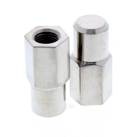 Ford Kingpin Cross Bolt Spindle Steering Stop Nuts Kit for 1937–1948 Ford Cars, Zinc Finish, 7/16-20 Threads, 1-1/2 Inch Tall