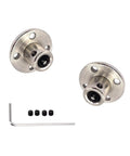 6mm Motor Shaft Couplers Set Metal Shaft Connectors With Allen Wrench And Locking Screws for DIY RC Model Motors Projects shown