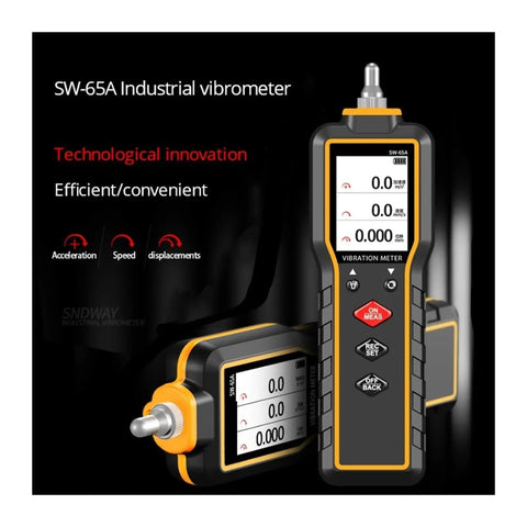 Handheld Vibe Meter For Quick Diagnostics Digital Vibration Measuring Tool With Piezo Sensor SW 65A And SW 63A Compatibility