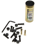 7/8 Inch Skateboard Hardware Kit With Allen Key, High Grade Tempered Alloy Steel Bolts, easy install tool, assorted bolts and nuts