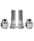 4 Piece M12x1.25 Chrome Wheel Lug Stud Nut Set For Subaru Vehicles Including Forester Crosstrek Outback WRX STI Legacy Impreza BRZ Tribeca Ascent And Scion FRS 10.9 Grade Stainless Steel Construction.