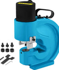 35 Ton Hydraulic Hole Punch Tool For Iron Copper Aluminum And Stainless Steel Sheets With 109mm Throat And High Carbon Tungsten Die Set
