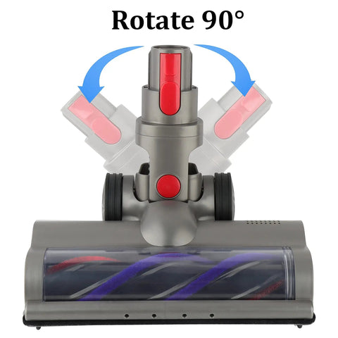 Quick Release Direct Drive Turbine Cleaner Head with rotation feature for Dyson V15, V11, V10, V8, V7 vacuums