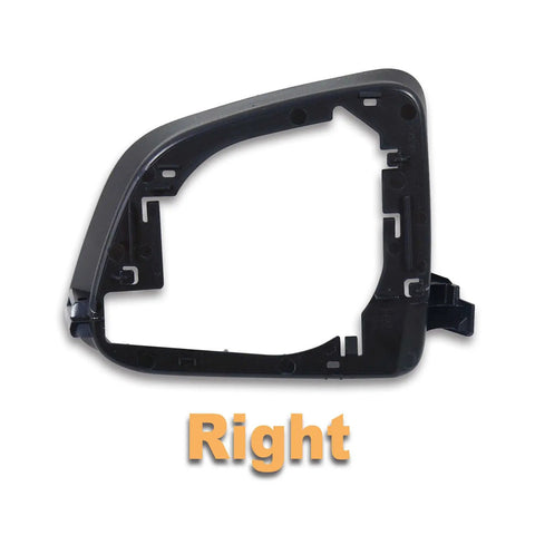 Sharp Right Side Rearview Mirror Housing Frame For Tesla Model Y 2020 2023 Replacement Lower Cover Cap shown from side view.