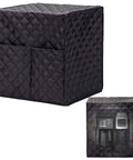 Waterproof Coffee Maker Cover For Keurig Single Serve Brewers, Dustproof No-Fuss Kitchen Protector, large black quilted fit shown.