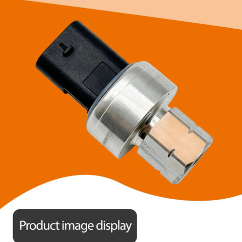 Hella Reliable AC Pressure Sensor Replacement For Dodge Dart Ram 1500 2500 3500 Plug And Play Transducer close-up view showing connector and metal housing.