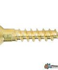 Flat Head Brass Wood Screws Slotted Drive No. 4 By 3/8 Inch Solid Brass 100 Count Partial Thread DIY Friendly Woodworking Screws
