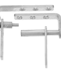 Hidden Door Pivot Hinges Set In Stainless Steel, Dual Rotation And Self Closing, Concealed Half Waist Design for Modern Interiors
