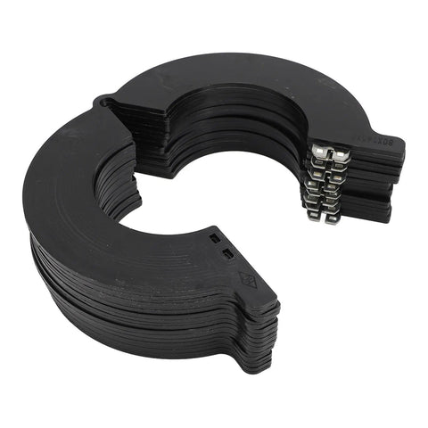 80mm Excavator Bucket Pin Shim Kit With Engineering Plastic Washers Anti Break Wear Resistant For Doosan Kobelco Machines, black shim set