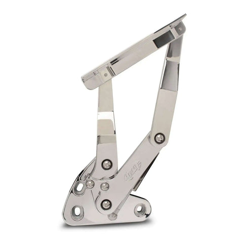 Billet Hood Hinges Set For 1967-1972 Chevy Truck Bright Polished Finish Pair Of Hinges For Easy Hood Alignment And Classic Look