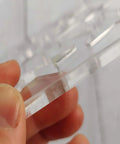 Close-up of a 1/4 inch thick acrylic piece from Bowtie Router Template Kit For Woodworking One Quarter Inch Thick Acrylic Jig With Star Inlay