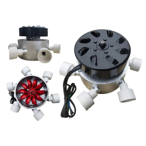 3000W Water Turbine Generator For Micro Hydroelectric Power, 220V Portable Water Flow Generator For Outdoor Camping On Creek And River, 6 Tube Hydroelectric System For Reliable Off Grid Power