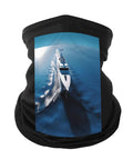 Cooling Neck Gaiter For Men And Women With Yacht Sailboat Print Sun Protection Polyester Breathable Moisture Wicking Face Mask
