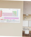 Durable Laminated Periodic Table Poster for Classrooms, Labs, And Home displayed on classroom wall