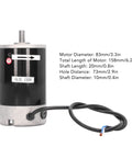Beefy 550W Mini Lathe Motor With Low Noise And High Torque Drive 6000 RPM Max Stable Iron Construction For 7x14 CJ18A Lathes 110V